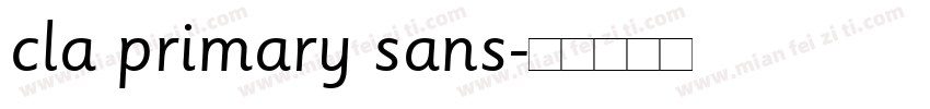 cla primary sans字体转换